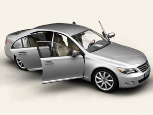 generic car upper class Model 3D