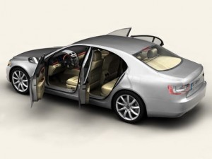 generic car upper class Model 3D