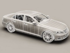 generic car upper class Model 3D