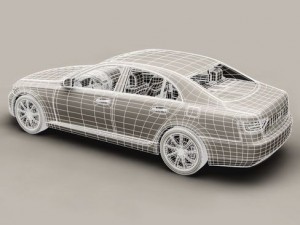 generic car upper class Model 3D