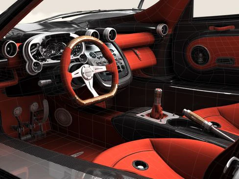 pagani zonda f 3D Model .c4d .max .obj .3ds .fbx .stl .blend 