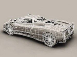 pagani zonda f 3D Model