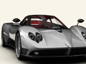 pagani zonda f 3D Model