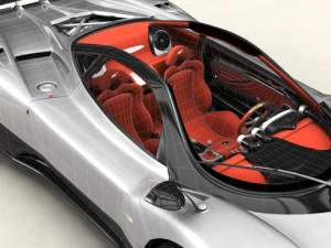 pagani zonda f 3D Model