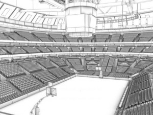 basketball arena Modelo 3D