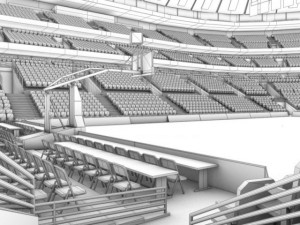 basketball arena Modelo 3D