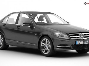 mercedes c class 2012 3D Model