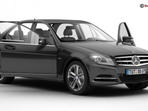 mercedes c class 2012 Modèle 3D