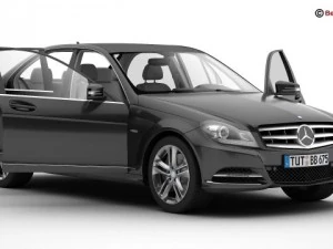 mercedes c class 2012 3D Model