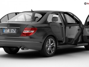 mercedes c class 2012 Modèle 3D