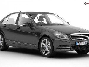 mercedes c class 2012 Modèle 3D
