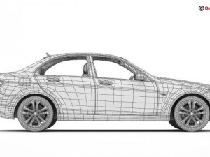 mercedes c class 2012 Modèle 3D