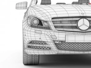 mercedes c class 2012 3D Model