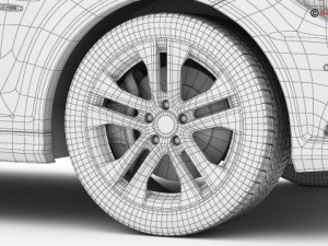 mercedes c class 2012 Modèle 3D