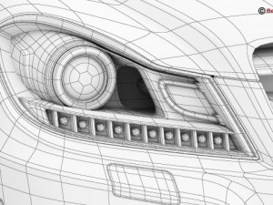 mercedes c class 2012 Modèle 3D