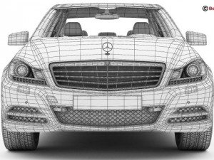 mercedes c class 2012 Modèle 3D