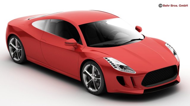 generic sports car Modèle 3D .c4d .max .obj .3ds .fbx .stl .blend 