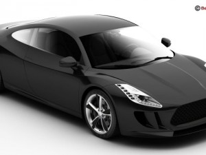 generic sports car Modèle 3D