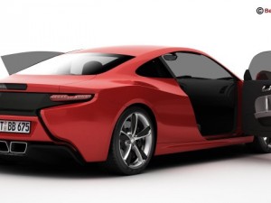 generic sports car Modèle 3D