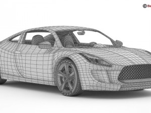 generic sports car Modèle 3D