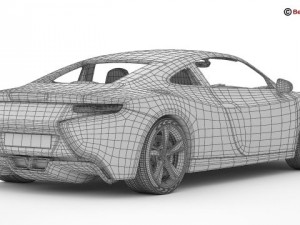 generic sports car Modèle 3D