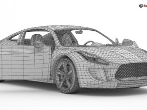 generic sports car Modèle 3D