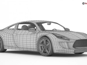 generic sports car Modèle 3D