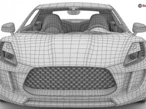generic sports car Modèle 3D