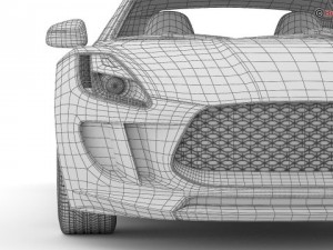 generic sports car Modèle 3D