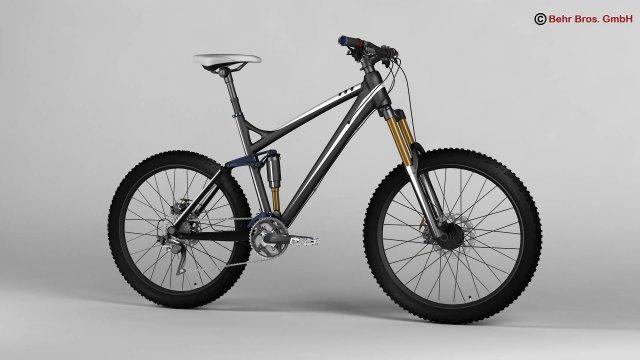 generic mountain bike 3D Model .c4d .max .obj .3ds .fbx .stl .blend 