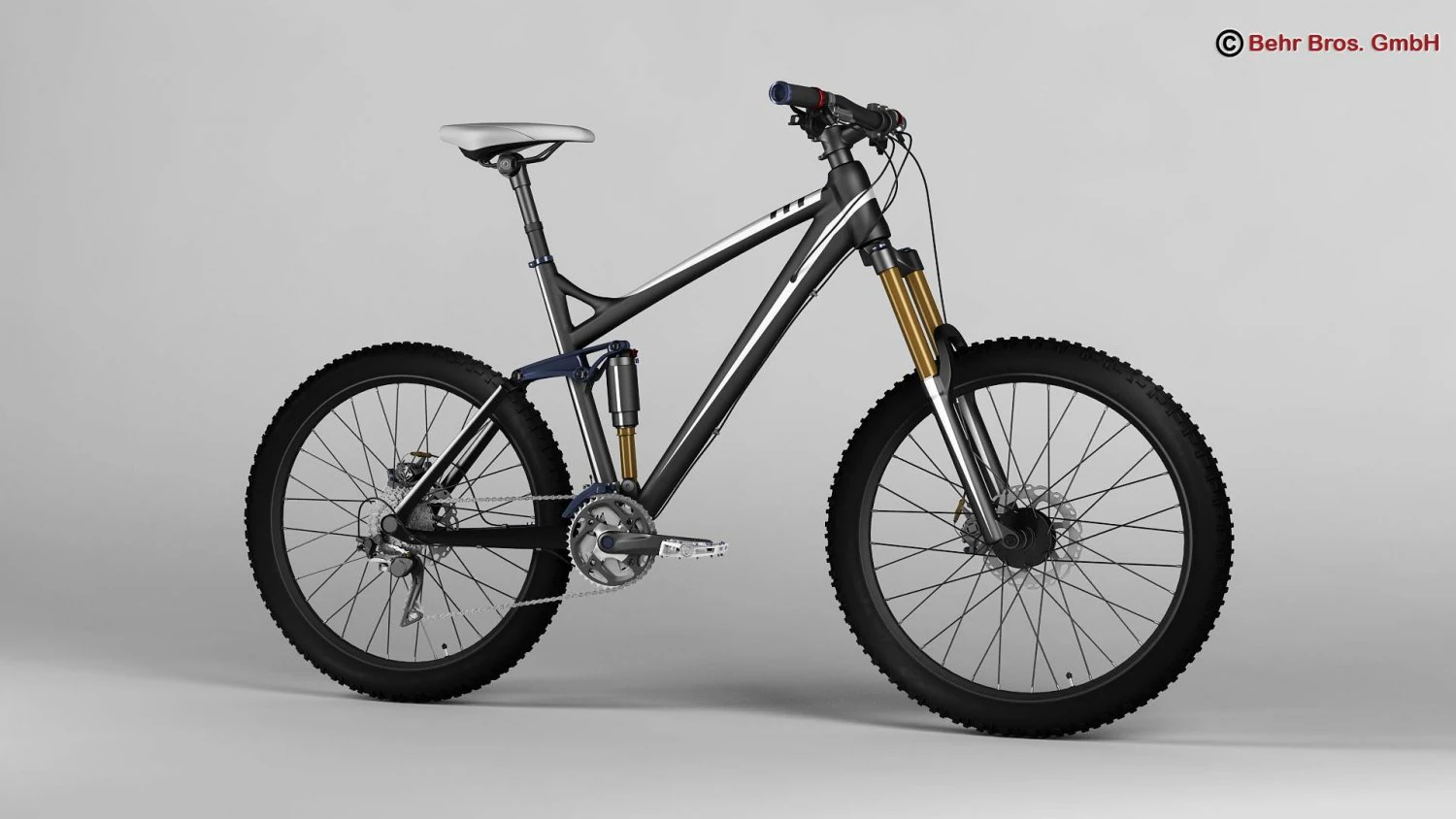 generic mountain bike 3D Model .c4d .max .obj .3ds .fbx .stl .blend 