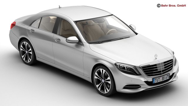 mercedes s class 2014 Model 3D .c4d .max .obj .3ds .fbx .stl .blend 
