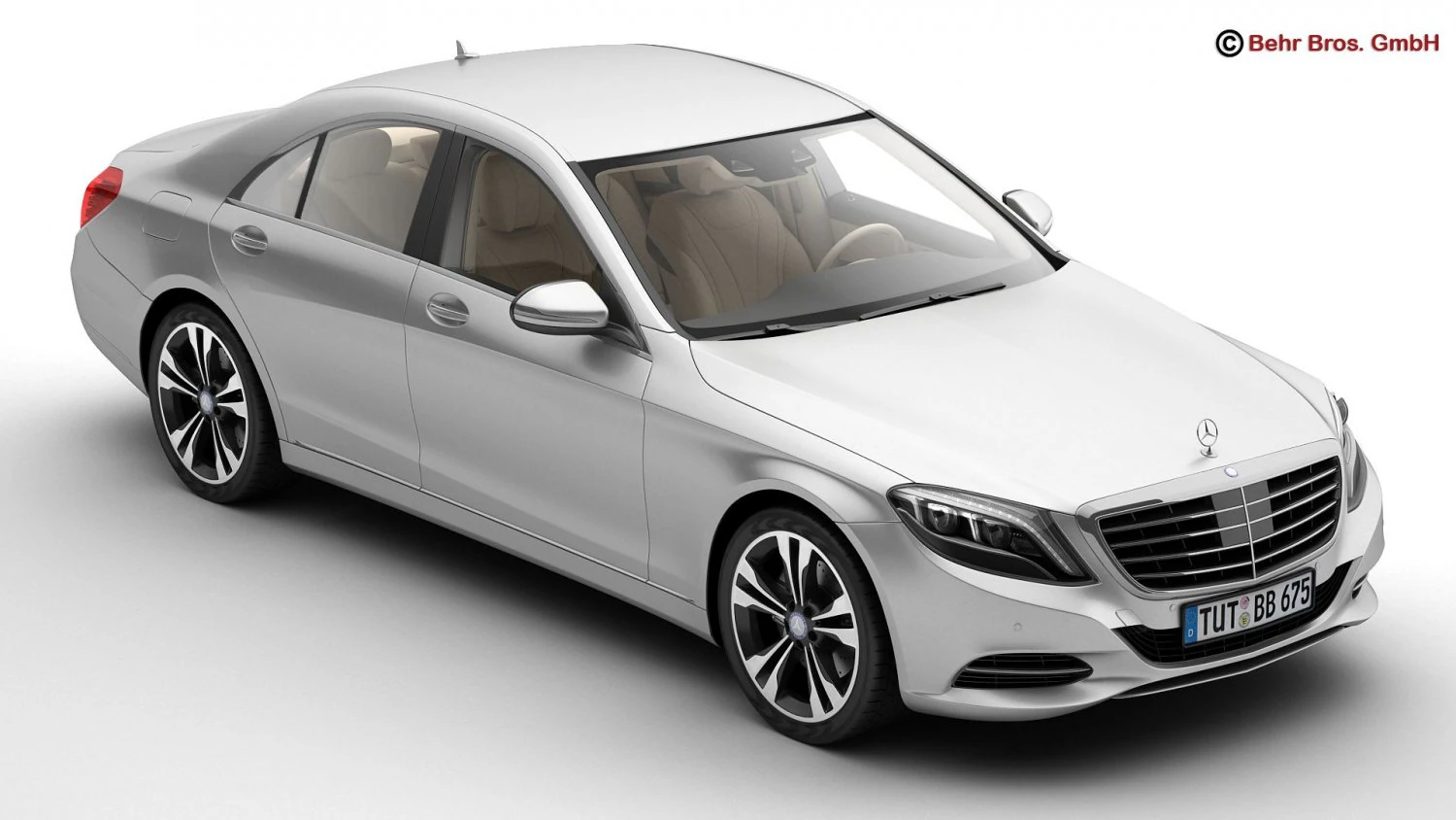 mercedes s class 2014 3D Model .c4d .max .obj .3ds .fbx .stl .blend 