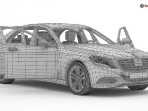 mercedes s class 2014 3D Model