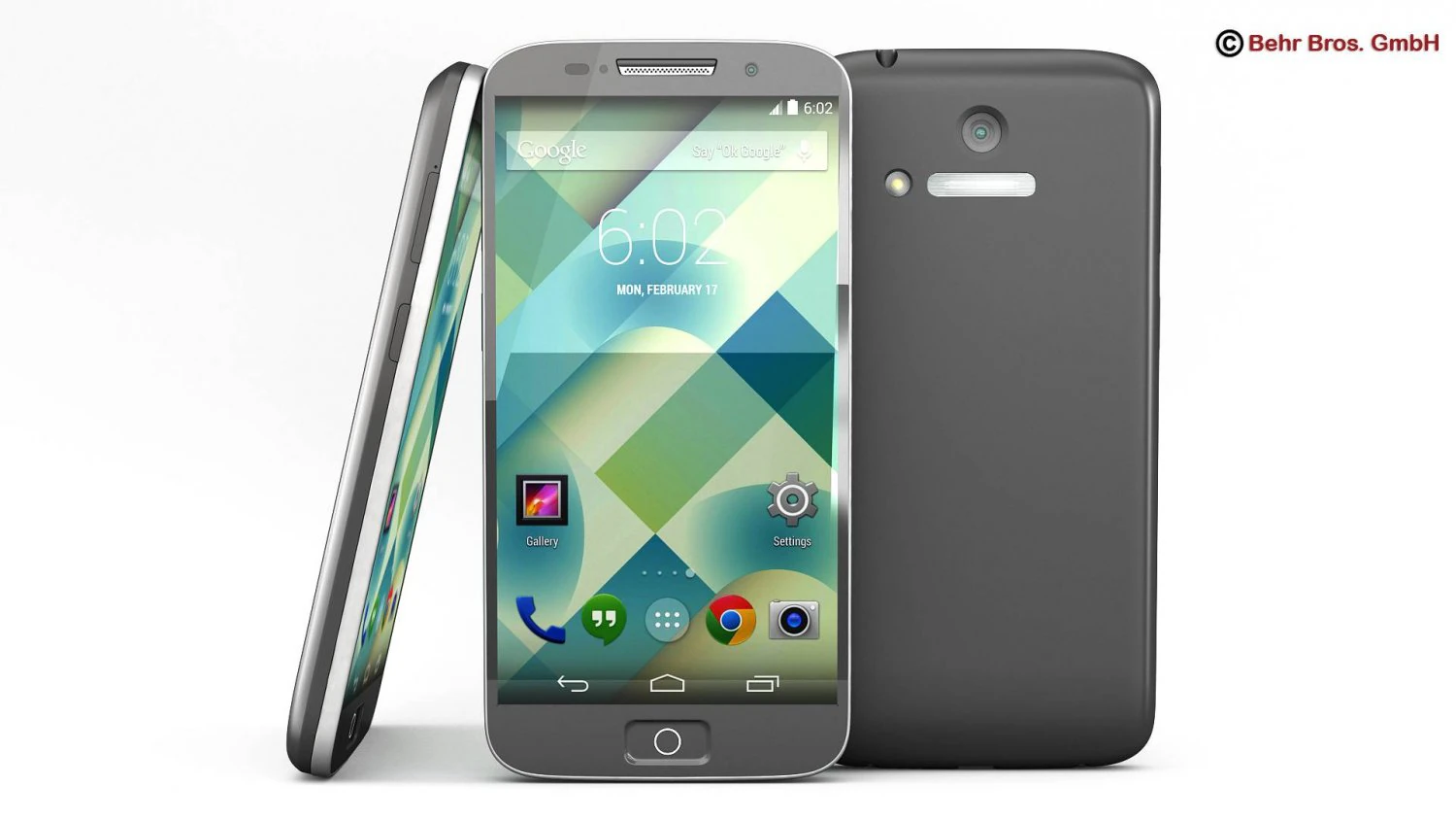 generic smartphone 4 6 inch 3D Model .c4d .max .obj .3ds .fbx .stl .blend 