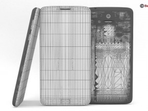 generic smartphone 6 inch Model 3D