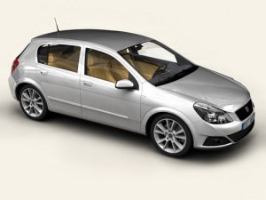 generic car compact class 3D Model