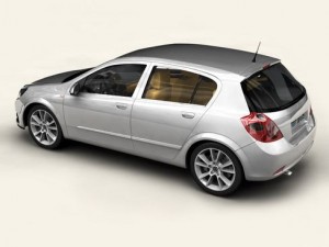 generic car compact class 3D 模型
