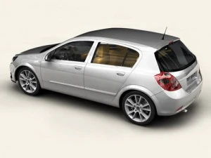 generic car compact class 3D Model