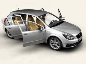 generic car compact class 3D 模型
