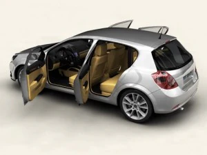 generic car compact class 3D Model