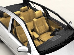generic car compact class 3D 模型