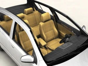 generic car compact class 3D Model