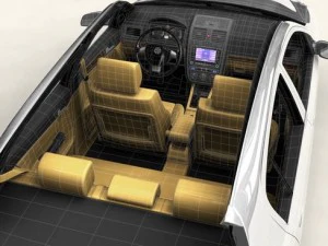 generic car compact class 3D Model