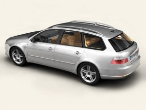 generic car station wagon Modelo 3D