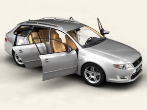 generic car station wagon Modelo 3D