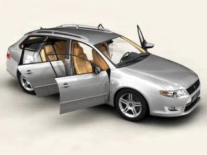 generic car station wagon 3D Model