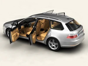 generic car station wagon 3D Model