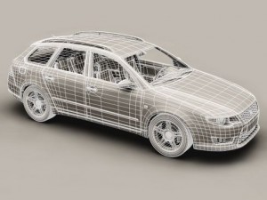 generic car station wagon Modelo 3D