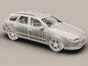 generic car station wagon 3D Model